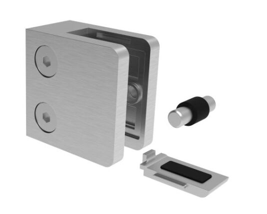 oszlopra szerelhető üvegrögzítő