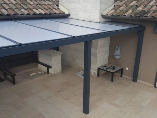 hőtükrös polikarbonát tető